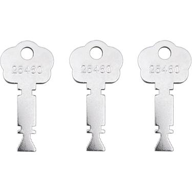 Imagem de (5) KeyPower 25460 Chaves de caixa mestre de alarme de incêndio compatíveis com Gamewell e elevador, ferramentas de bombeiro, chave de árvore de Natal adequada para combate a incêndio e resgate de