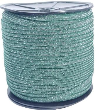 Imagem de Elástico Lurex Chato 7mm Encadernação Várias Cores ElasticoComum Rosa 