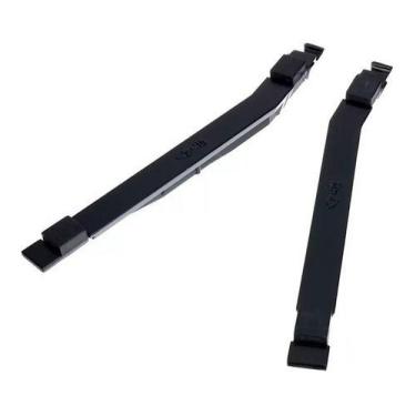 Imagem de Longarinas Stay Curva 29 cm Slim Preto De Alumínio