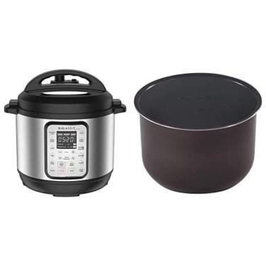 Imagem de Panela de Pressão Elétrica 3 Litros 9 em 1 com Panela Interna Extra, Instant Pot Duo, 110V, Prata