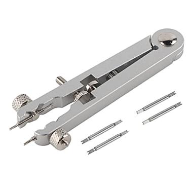 Imagem de Assista Pulters de pulseira assistir Ferramenta de remoção de banda Ferramenta de relógio de liga de aço profissional ajustável Ferramenta de reparo com 4 agulhas de substituição