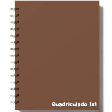 Imagem de Caderno Quadriculado 1x1cm, Capa dura, diversas capas, 80 folhas, 24x15cm
