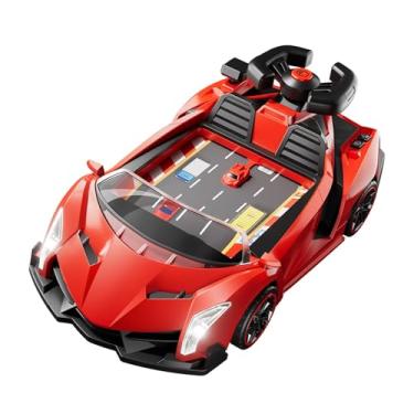 Imagem de menolana Simulação volante brinquedo pretemd jogar brinquedo pré-escolar presentes de aniversário aventuras eletrônicas jogos de tabuleiro para crianças, Vermelho