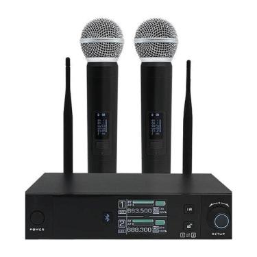 Imagem de Microfone Sem Fio Leson Ls Vks2 Com Bluetooth