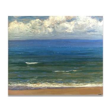 Imagem de The Southern Sea John Lavery Iconic Realist Portrait & War Scene Canvas Art – Decoração de parede irlandesa atemporal para casa 30 x 36 cm Un Framed