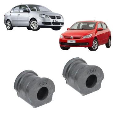 Imagem de Par Bucha Barra Estabilizadora Dianteira Vw Gol G5 Polo 03/. - Solupe 