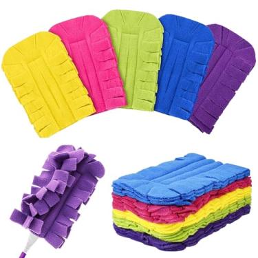 Imagem de Refil de espanador compatível com Swiffer Hand, 25 peças de almofadas reutilizáveis para Swiffer, refis de espanador de lã resistente de 360° laváveis para limpeza de ventilador de teto janela cozinha