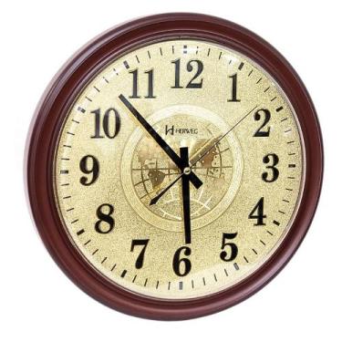 Imagem de Relógio de Parede Herweg Quartz Analógico Ipê 6468 - 084