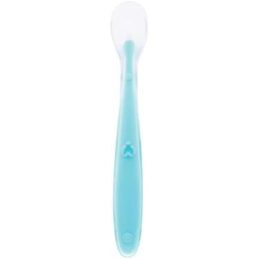 Imagem de Colher Anatômica de Silicone Buba Azul