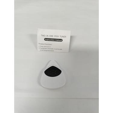 Imagem de 2 em 1 guitarra Tuner Tuner cromático Exibir acessórios multifuncionais de guitarra para guitarra de guitarra Ukulele Players Sturdy Abs Material 32x40x7.5mm