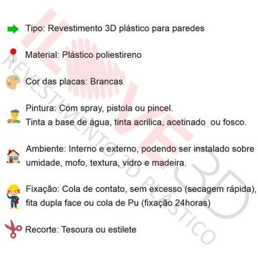 Imagem de Revestimento 3D Plastico Pvc Decoracao Luxo Kit 10M Ripado