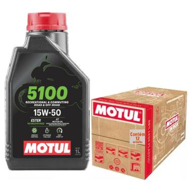 Imagem de Kit 12L Oleo Motul 5100 15W50 4T  Off Road Semi-Sintético