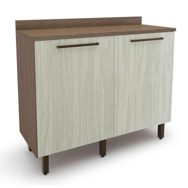 Imagem de Balcao Evolution Plus 2 Portas Tannat legno Crema Batrol Tannat legno Crema