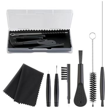 Imagem de Kit de limpeza de aparelhos auditivos para Oticon/Phonak/Starkey, estojo de limpeza de amplificador de auxílio de brinco, ferramentas de tamanho de bolso rígido, kits de pincéis de orelha, acessórios