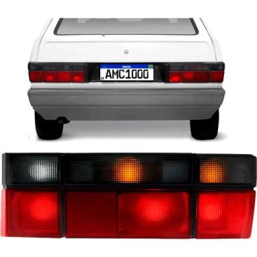 Imagem de Lanterna Traseira Gol Gti Quadrado 87/95 Tricolor Fumê Ld - COFRAN LAN