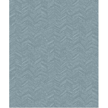 Imagem de Papel de parede vinilico Chevron - efeito em listras na cor cinza. - E