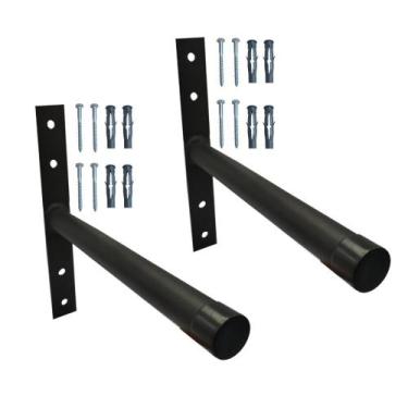 Imagem de Expositor Para Anilha Suporte Com 2 Hastes Organize Sua Academia Casa 