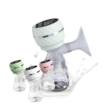 Imagem de Bomba Elétrica Portátil para Extração de Leite Materno, Silenciosa, 180ml, Recarregável USB, 3 Cores (Branco)