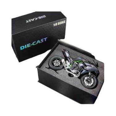 Imagem de Modelo De Liga Leve Para Motocicleta Grande 1:9 V4S Kawasaki H2R H2 BM
