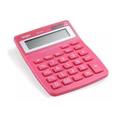 Imagem de Calculadora Mesa Visor 12 Dig. Rosa Mv4135 Elgin