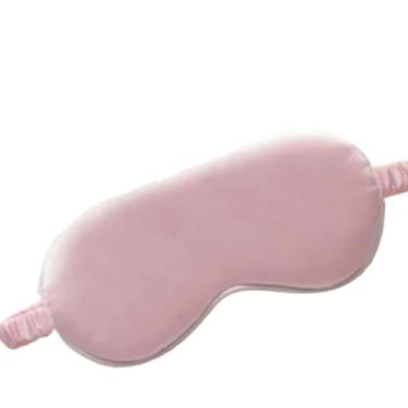 Imagem de Máscara de Dormir, Tapa Olho de Cetim Super Confortavél, Cores Lindas Unisex(1,ROSA + PROTETOR AURICULAR)