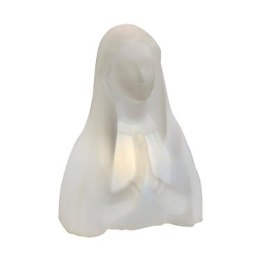 Imagem de Luminária Busto Nossa Senhora Bivolt Decoração Oratório Branca