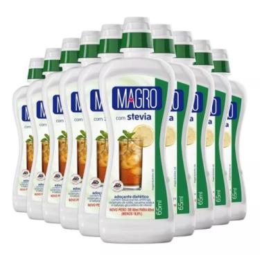 Imagem de Kit 10 Adoçantes C/ Stevia Magro Liq 65ml - Magro