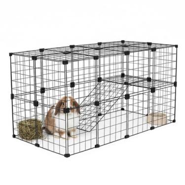 Imagem de Cercado Pet Porquinho Índia Coelho 2 Andares 60x120x60 Gaiola com Teto