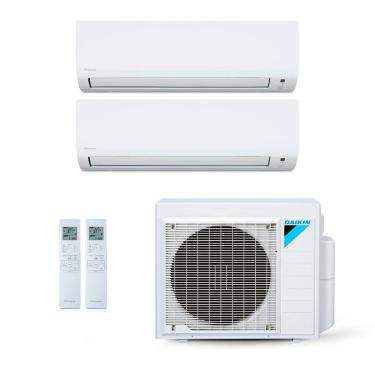 Imagem de Ar-Condicionado Multi Split Inverter Daikin 24.000 BTUs (1x Evap HW 9.000 + 1x Evap HW 20.000) Quente/Frio 220V