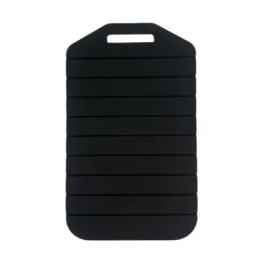 Imagem de SiaBiced Tábua de corte dobrável de silicone flexível, resistente, leve e portátil, tapete de corte para frutas, vegetais, carne, churrasco, acampamento, Preto