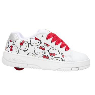 Imagem de HEELYS Sapato feminino com salto com rodas, Branco/Rd/Bk, 18