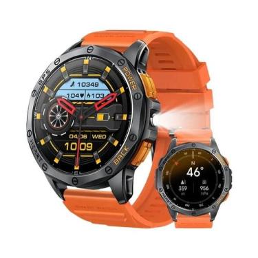 Imagem de Relógio Inteligente Masculino Com GPS, Tela AMOLED, Lanterna LED, Búss