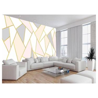 Imagem de Papel De Parede 3D Geométrico Triangulos Riscos 3,5M Gmt15