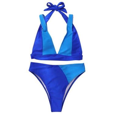 Imagem de Conjunto de biquíni de moda feminina maiô de duas peças preenchido Soi