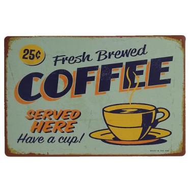 Imagem de Placa de cartaz de lata de metal vintage Bar Pub Club Cafe Home Plate 