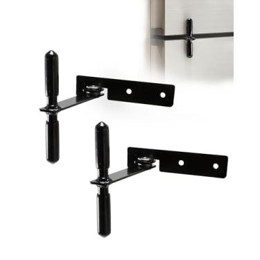 Imagem de Pacote com 2 trinco de porta de geladeira para trailer, trava de porta de geladeira de trailer espaçamento de 3,5 cm, evita que as portas se abram durante a viagem