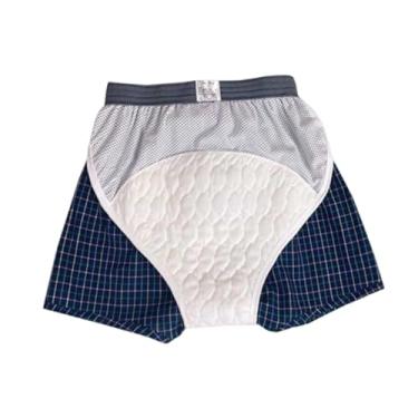 Imagem de Zialofi Fralda de pano para adultos, proteção para incontinência, roupa íntima, macia, reutilizável, confortável, para idosos, à prova d'água, masculina, Xxl