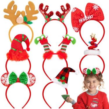 Imagem de Bandanas de Natal HOVACY, 8 peças para crianças, homens e mulheres