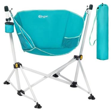 Imagem de Cadeira PORTAL Hammock Camping Folding Rocking Blue 159 kg
