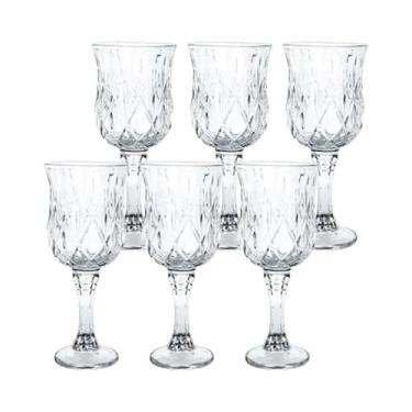 Imagem de Jogo 6 Taças de Vidro Alto Padrão 150ml – Luxuosas, Resistentes e Sofisticadas para Servir Drinks com Elegancia