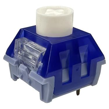 Imagem de Zjmehty Interruptores de teclado silenciosos Kailh Box Deep Sea para teclado mecânico, interruptores lineares/lubrificados de fábrica de 3 pinos 45gf (silêncio profundo do mar, 108 peças)