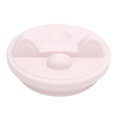 Imagem de Buachois Tampa de copo de água, substituição de tampa de copo para Stanley, suporte de telefone, à prova de vazamento, de silicone, lavável, substituição para copo de 1,134 g (rosa claro)