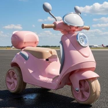 Imagem de Mini Moto Elétrica Infantil Lambreta 6V Luz e Som