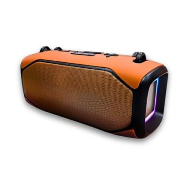 Imagem de Caixa de Som Bluetooth com Alto-Falante Duplo e Subwoofer Sem Fio(LARANJA)