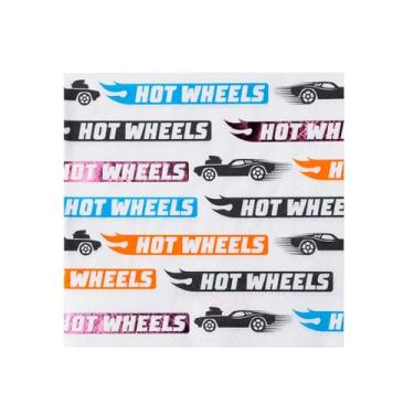 Imagem de Guardanapos de festa grandes com logotipo Hot Wheels x Bonjour Fête | Almoço de papel de 3 camadas | Licenciado oficial Mattel | Suprimentos e decoração para festas premium | Festas de aniversário