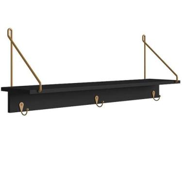 Imagem de Prateleira Decorativa Tube Nero Artesano Nero - ARTESANO MÓVEIS