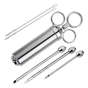 Imagem de 3X Injetor De Temperos Aço Inox Para Carnes Frangos Inoxidav