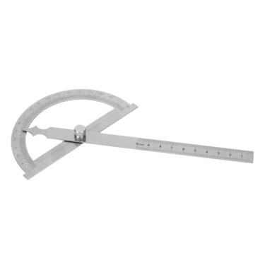 Imagem de Medidor de controle digital, transferidor de aço inoxidável, goniômetro, ângulo localizador, régua, porca de bloqueio fácil de medir 0-180 graus para trabalhar (120 x 150 mm)