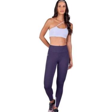 Imagem de CALCA LEGGING SPORT WAY C/ BOLSO 2521303-C5655 - ROXO/BRANCO P-Feminino