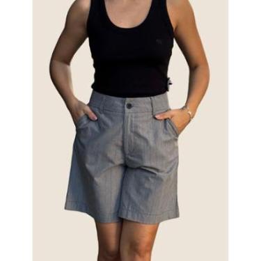 Imagem de Bermuda Listrada Colcci Jeans Cor:;Tamanho:38-Feminino
